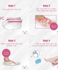 Túi ủ tẩy da chết và tái tạo da chân Perorin (Hộp 01 túi) Foot Peeling Pack – PERORIN