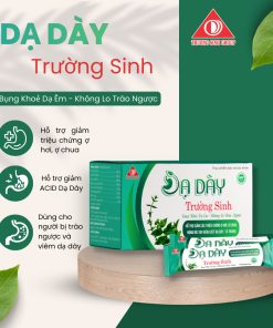 Dạ Dày Trường Sinh hỗ trợ giảm acid dạ dày, triệu chứng ợ hơi, ợ chua (10 gói/ hộp)