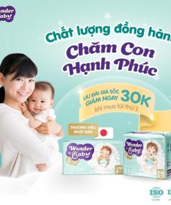Tã dán Wonder Baby – Size M (48 miếng)