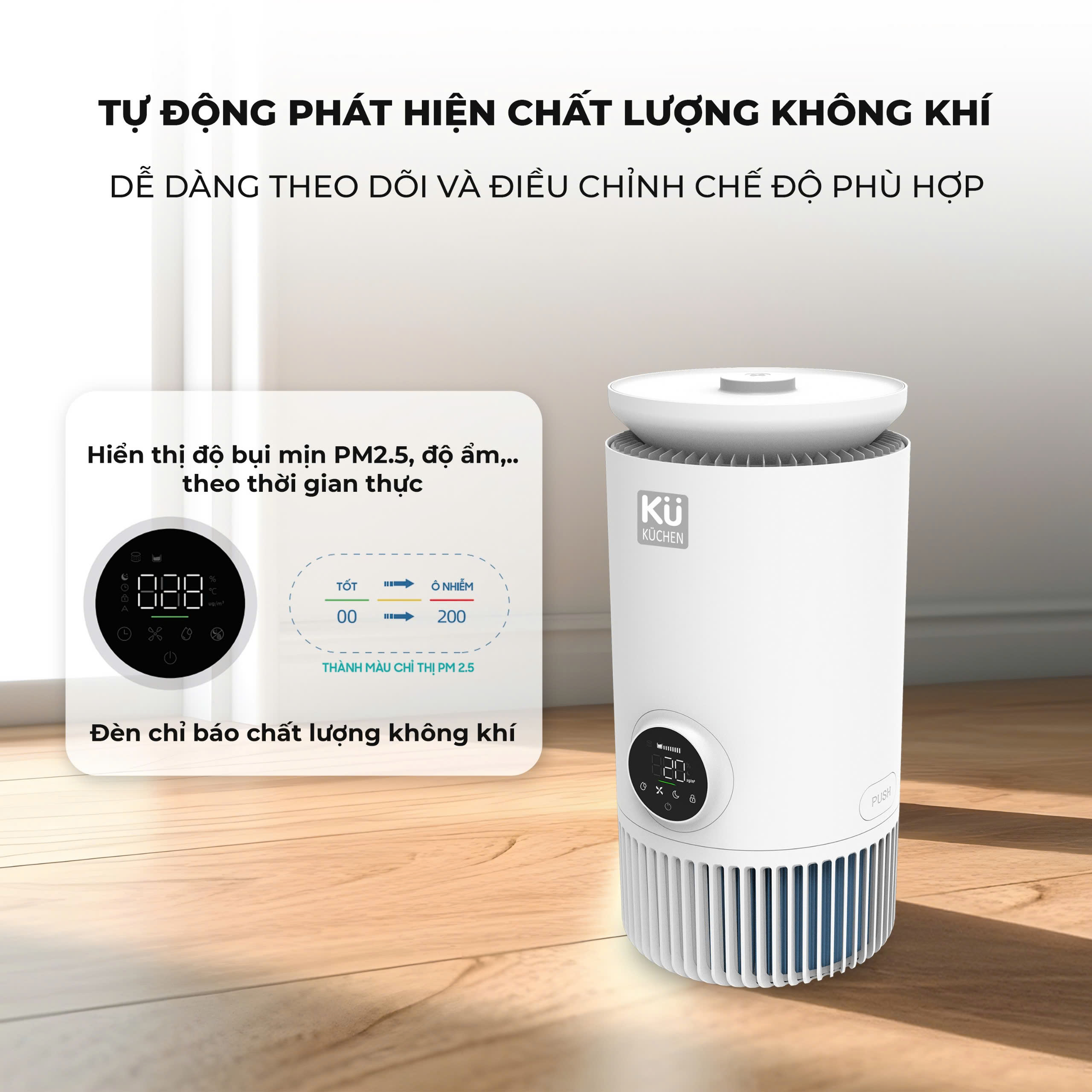 Máy lọc không khí bù ẩm KU4524