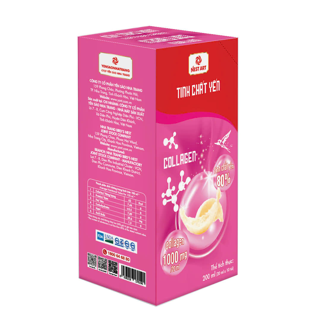 Tinh chất Yến Collagen (hộp 10gói)