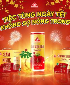 Vỏ hộp Sâm Ngọc Linh Trường Sinh – Đỏ (hộp 6 lon)