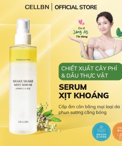 Serum Dạng Xịt Khoáng Căng Bóng Da CELLBN Cấp ẩm & căng bóng với vòi xịt phun sương siêu mịn 155ml