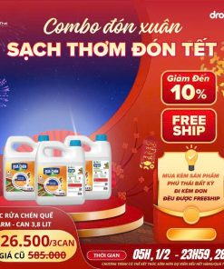 Nước rửa chén quế VIEFARM 3,8 lít