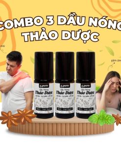Combo 3 chai dầu nóng thảo dược 5ml