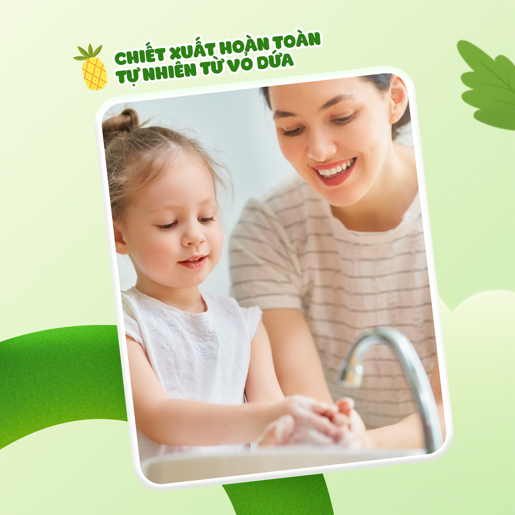Bọt rửa tay Fuwa3e x Pineboo giảm ngứa, giảm hăm tã trẻ em và bé sơ sinh 300ml