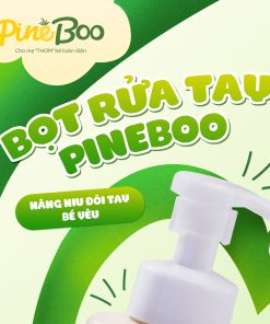 Bọt rửa tay Fuwa3e x Pineboo giảm ngứa, giảm hăm tã trẻ em và bé sơ sinh 300ml