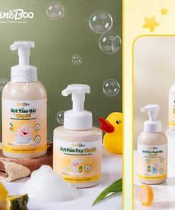 Bọt rửa tay Fuwa3e x Pineboo giảm ngứa, giảm hăm tã trẻ em và bé sơ sinh 300ml