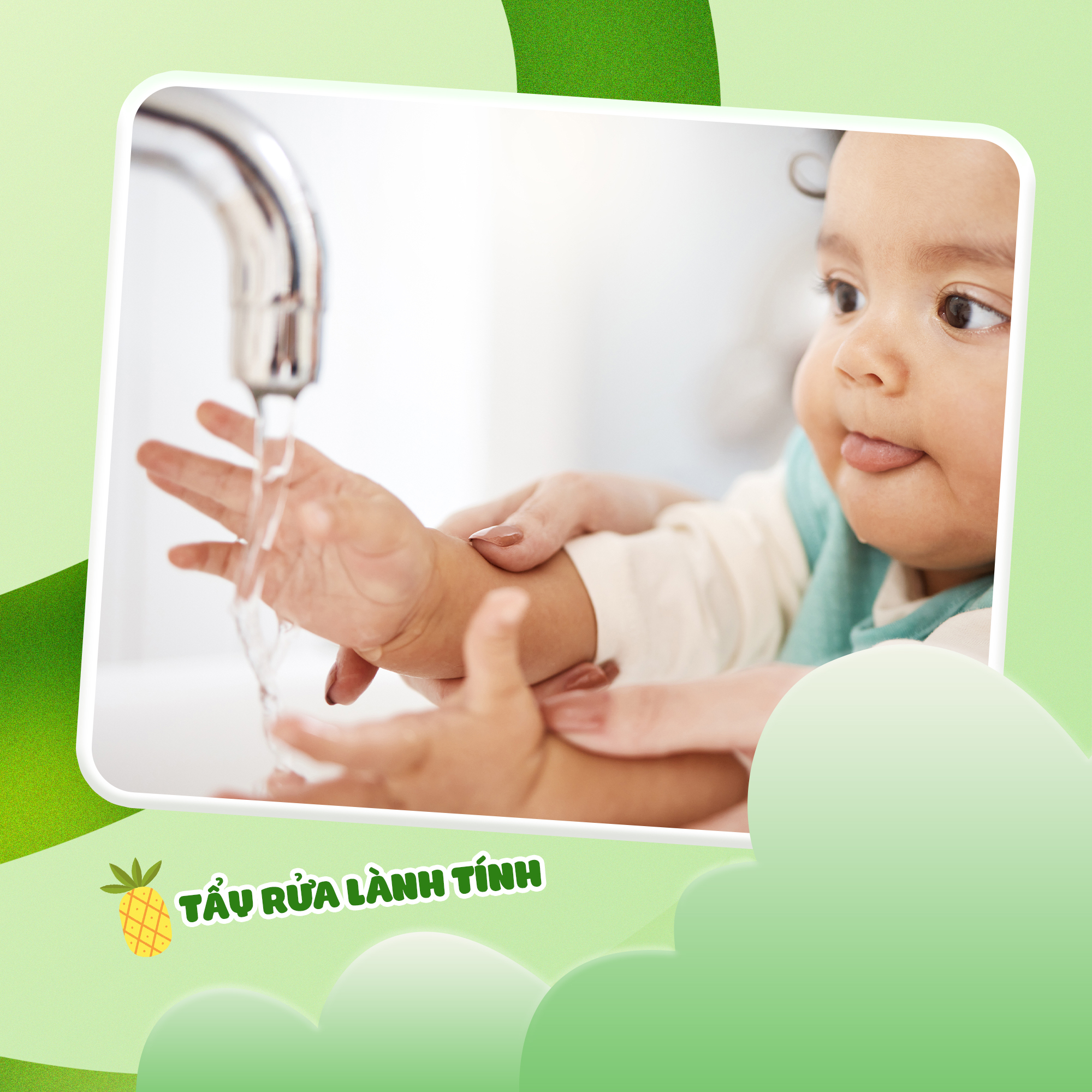 Bọt rửa tay Fuwa3e x Pineboo giảm ngứa, giảm hăm tã trẻ em và bé sơ sinh 300ml