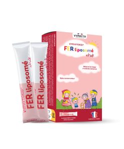 Thực phẩm bảo vệ sức khỏe VYPHYTOKID FER liposomé stick hỗ trợ bổ sung sắt cho cơ thể