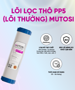 Combo 3 lõi lọc thô cốc Mutosi PP5-CTO-PP1