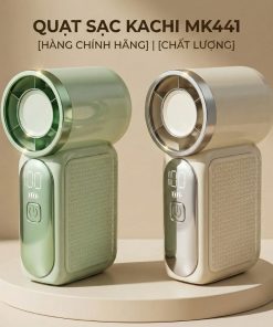 Quạt Cầm Tay Kachi MK441 – Pin Khủng 3000mAh, Màn Hình LED Hiển Thị, 6 Cấp Độ Gió (Bảo Hành 18 Tháng)