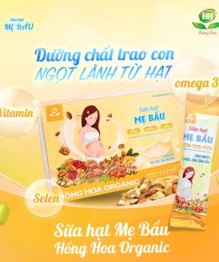 Sữa hạt mẹ bầu Hồng Hoa – 36 gói, hộp 900gr