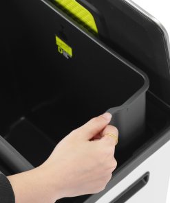 Thùng rác inox 20L nắp bật, chống ồn Eko – Trắng_384625