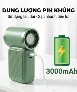 Quạt Cầm Tay Kachi MK441 – Pin Khủng 3000mAh, Màn Hình LED Hiển Thị, 6 Cấp Độ Gió (Bảo Hành 18 Tháng)