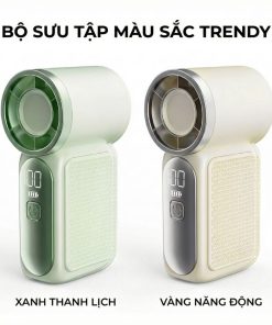 Quạt Cầm Tay Kachi MK441 – Pin Khủng 3000mAh, Màn Hình LED Hiển Thị, 6 Cấp Độ Gió (Bảo Hành 18 Tháng)