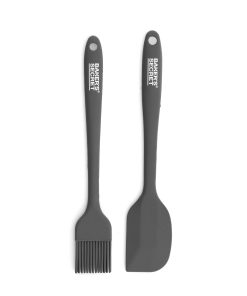 Set dụng cụ làm bánh bằng silicone màu đen gồm Xẻng đảo trộn và Cọ phết bơ dầu_369867