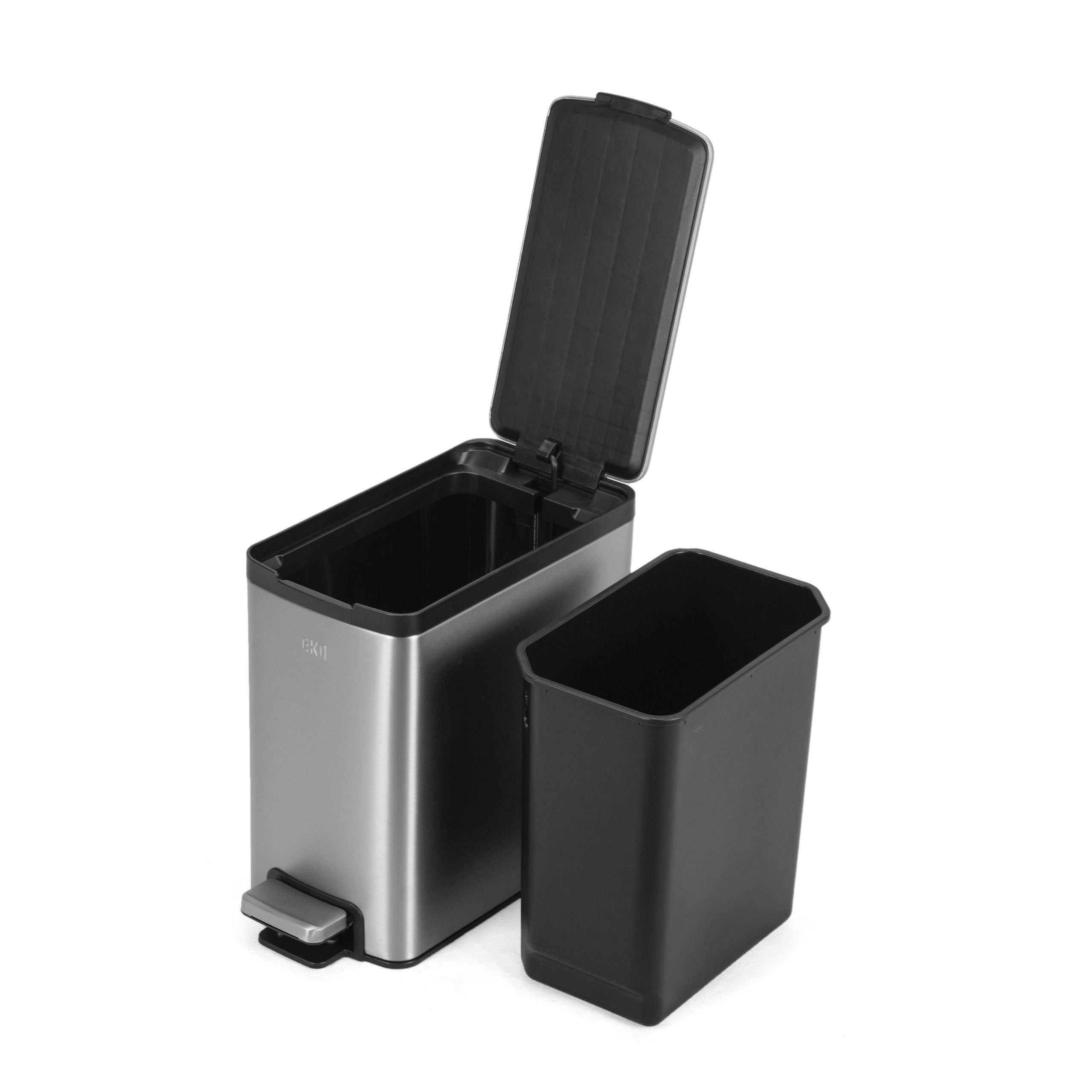 Thùng rác inox 8L nắp bật, chống ồn Eko – Inox_384621