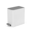 Thùng rác inox 8L nắp bật, chống ồn Eko – Trắng_384620