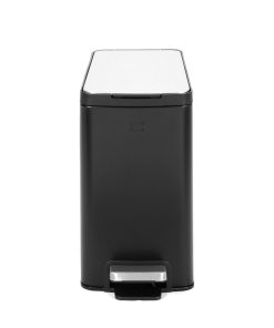 Thùng rác inox 8L nắp bật, chống ồn Eko – Đen_384619