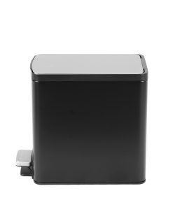 Thùng rác inox 8L nắp bật, chống ồn Eko – Đen_384619