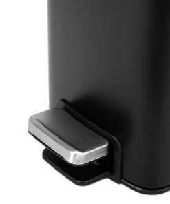 Thùng rác inox 8L nắp bật, chống ồn Eko – Đen_384619