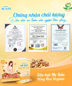 Sữa hạt mẹ bầu Hồng Hoa – 36 gói, hộp 900gr