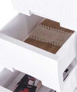 Tủ ngăn kéo nhựa màu trắng gồm 4 ngăn có học kéo_391332