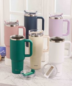 Ly giữ nhiệt có ống hút T205C 1180ml – Trắng kem_341623