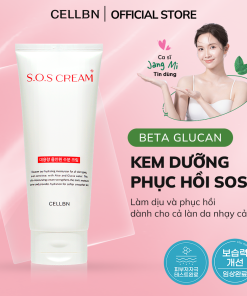 Kem Dưỡng Ẩm Và Phục Hồi Da SOS CELLBN Phù Hợp Da Nhạy Cảm, Da Kích Ứng An Toàn Face & Body 150ml