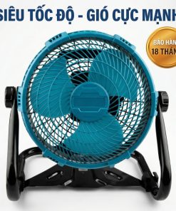 Quạt Để Bàn Tích Điện Kachi MK443 – Gió Turbo Mạnh Mẽ, Xoay 360 Độ, Thiết Kế Di Động Đa Năng