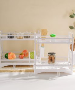 Kệ úp đa năng 2 tầng kèm khay hứng nước – Trắng_342589