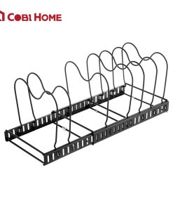 Kệ bếp inox đa năng điều chỉnh được độ dài – Đen_342302