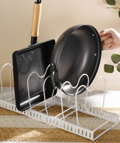 Kệ bếp inox đa năng điều chỉnh được độ dài – Trắng_342301