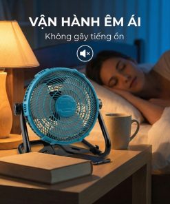 Quạt Để Bàn Tích Điện Kachi MK443 – Gió Turbo Mạnh Mẽ, Xoay 360 Độ, Thiết Kế Di Động Đa Năng