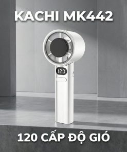 Quạt Cầm Tay Kachi MK442 – 120 Cấp Độ Gió Tuabin, Màn Hình LED Hiển Thị Pin, Bảo Hành 18 Tháng