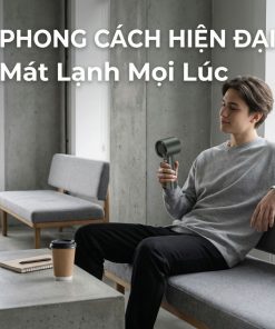 Quạt Cầm Tay Kachi MK442 – 120 Cấp Độ Gió Tuabin, Màn Hình LED Hiển Thị Pin, Bảo Hành 18 Tháng