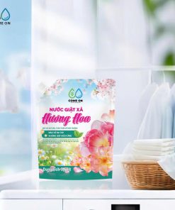 Nước giặt xả hương hoa COME ON giặt sạch, lưu hương dịu nhẹ, an toàn da tay 3.6 lít