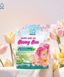 Nước giặt xả hương hoa COME ON giặt sạch, lưu hương dịu nhẹ, an toàn da tay 3.6 lít