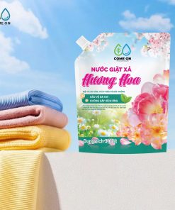 Nước giặt xả hương hoa COME ON giặt sạch, lưu hương dịu nhẹ, an toàn da tay 3.6 lít