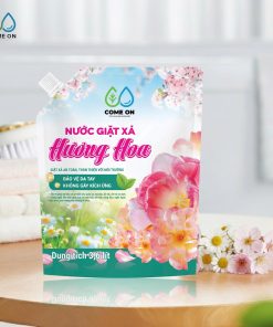 Nước giặt xả hương hoa COME ON giặt sạch, lưu hương dịu nhẹ, an toàn da tay 3.6 lít