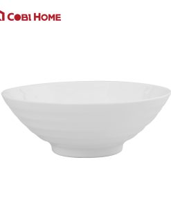 Tô nhựa melamine màu trắng 195mm_378339