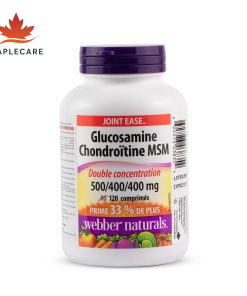 Thực phẩm bảo vệ sức khoẻ WEBBER NATURALS Glucosamine Chondroitin MSM 500/400/400mg (Hộp 120 viên)