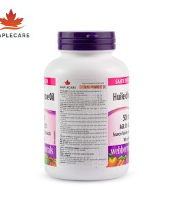 Thực phẩm bảo vệ sức khoẻ WEBBER NATURAL Evening Primrose Oil GLA 50 · LA 325 500 mg (Hộp 180 viên)