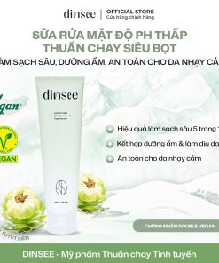 Sữa Rửa Mặt Độ Ph Thấp Thuần Chay Siêu Bọt Dinsee Premium Vegan Low Ph Hyaluronic Acid Foam Cleanser