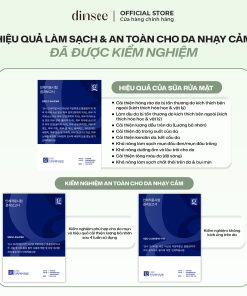 Sữa Rửa Mặt Độ Ph Thấp Thuần Chay Siêu Bọt Dinsee Premium Vegan Low Ph Hyaluronic Acid Foam Cleanser