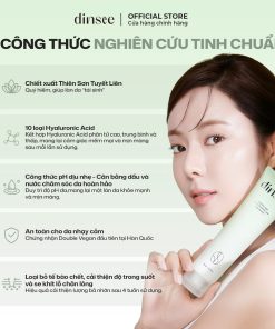 Sữa Rửa Mặt Độ Ph Thấp Thuần Chay Siêu Bọt Dinsee Premium Vegan Low Ph Hyaluronic Acid Foam Cleanser