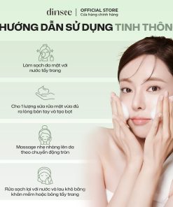 Sữa Rửa Mặt Độ Ph Thấp Thuần Chay Siêu Bọt Dinsee Premium Vegan Low Ph Hyaluronic Acid Foam Cleanser