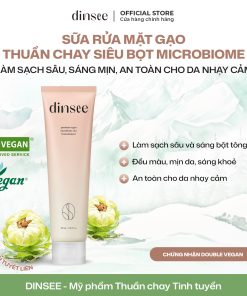 Sữa Rửa Mặt Gạo Thuần Chay Siêu Bọt Microbiome Dinsee Premium Vegan Microbiome Rice Foam Cleanser
