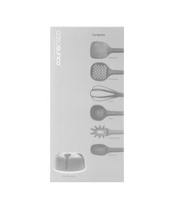 Bộ đồ dùng nilon nhà bếp set 6 màu xanh – Cobi Home – 369926